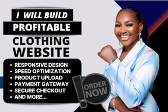 create shopify website clothing store fashion website or print on demand store