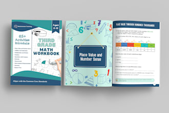 design educational workbook in canva