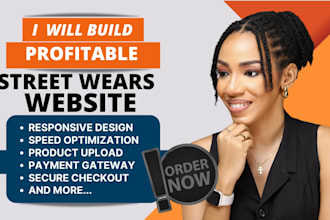 create your streetwear shopify website for your clothing brand store