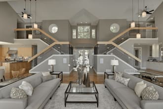 fix 3d interior decor, family house, architecture floor plan, realistic kid room