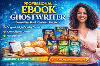 ghostwrite your nonfiction ebook, german ebook, ai book or cookbook for amazon