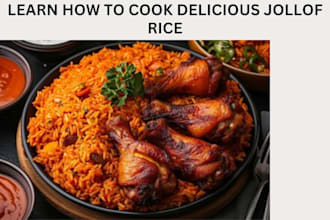 teach you how to cook a delicious jollof rice and chicken recipe