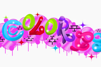 do 3d graffiti lettering drip word