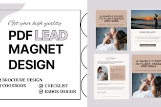 create professional PDF lead magnet, brochure design, ebook design
