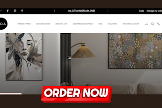 design lux wall art shopify store canvas, print on demand store wall art website