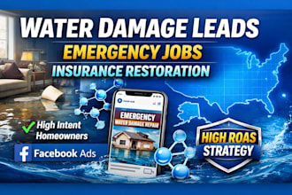 generate exclusive water damage restoration leads via facebook ads