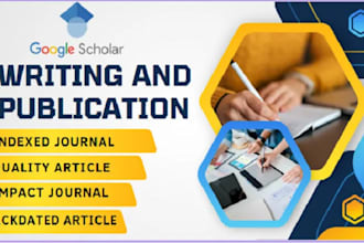 write and publish article in a peer reviewed index google scholar journal