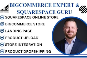 do bigcommerce store design squarespace ecommerce website landing page redesign