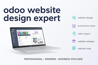 be your odoo expert for odoo website design, redesign odoo ecommerce development