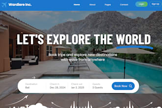 vacation rental website, short term rental website, hotel booking website