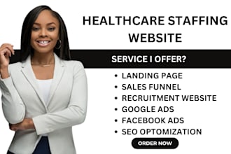 design recruitment website job board website healthcare staffing website