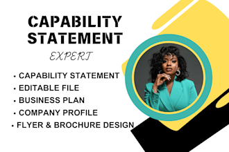 do capability statement government capability statement