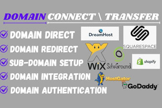 connect domain, transfer, migrate, fix spf, server issue for any website