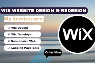 wix design redesign velo landing page responsive website divi wordpress