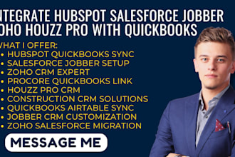 integrate hubspot salesforce jobber zoho houzz pro with quickbooks and airtable