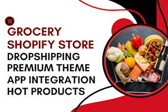 design shopify store food shopify store grocery shopify store