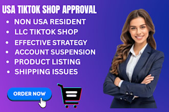 set up and manage a USA tiktok shop for both USA and non USA residents