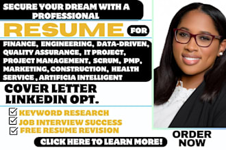craft a professional resume for project management, engineering, and landscape