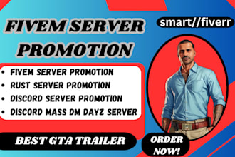 do fivem server promotion, discord server promotion