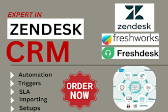 setup zendesk gorgias freshdesk customer service freshsales hubspot crm