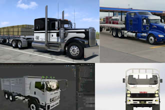 make custom mods skins truck trailers and edit for ats ets2 beamng asseto corsa