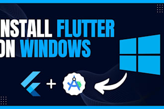 fully setup flutter sdk in your system, pc
