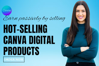 design canva templates, ebooks, mockups, and SEO optimized etsy listings