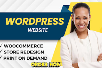 build wordpress woocommerce printful printify gelato ecommerce store website seo