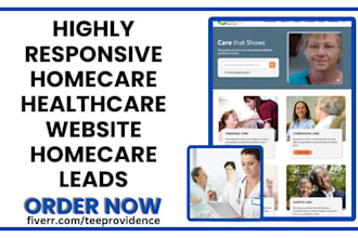 design home care website life insurance medical healthcare elderly care leads