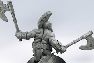 sculpt minatures figurines 3d toys 3d head bust warhammer for 3d printing