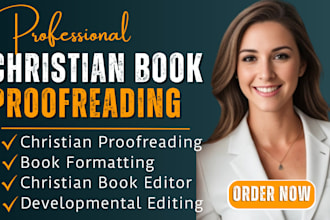 do professional christian book proofreading, editing  and christian book editor
