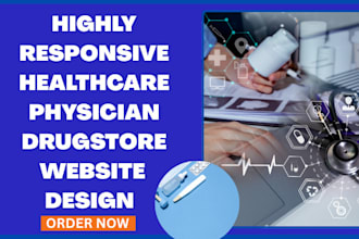 design healthcare hospital drugstore physician medical equipment website