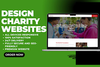 design nonprofit website design charity website fundraising website ngo website