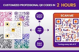 create professional qr code generator with logo in 2 hours