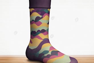 design modern and unique custom socks