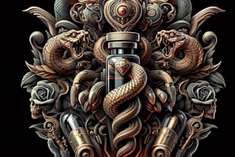 draw a custom tattoo design for you