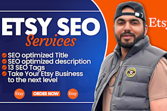 write optimized product titles tags and SEO optimised description for etsy