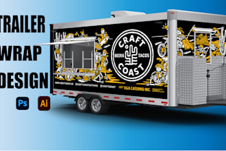 do a vehicle wrap design for van car truck trailer