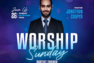 do an outstanding church flyer or event flyer design