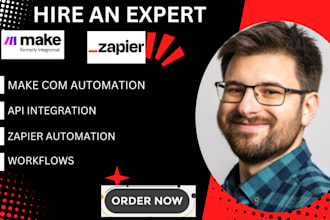 set up make com automation, make com integration, zapier, api integration