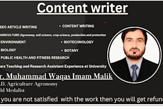 write a research article for you