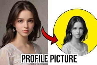 design a professional profile photo