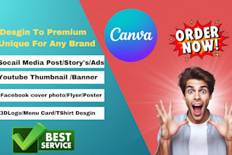 desgin by canva any social media post