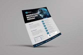 design business brochure trifold, bifold, pamphlet or flyer