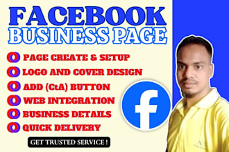 do create facebook page, setup, optimize and manage