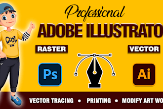 do adobe illustrator works and vectors creation