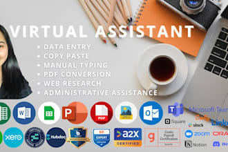 be your VA for data entry, convert pdf to excel, csv, google sheet or doc