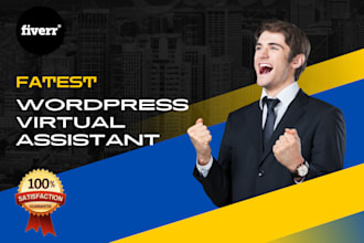 be your wordpress virtual assistant and wordpress expert