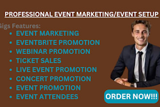 do event promotion, eventbrite promotion setup expert, maximize your event
