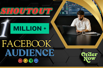shoutout and share your content with 1 million facebook audience marketing